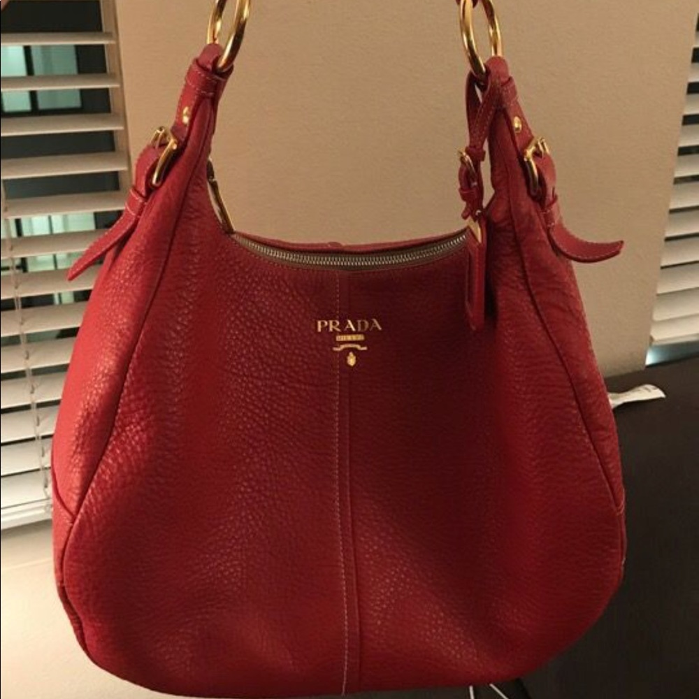 Authentic Prada hobo handbag